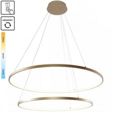 Φωτιστικό Κρεμαστό Φ60/80 LED 60W 2500lm 230V CCT σε Χρυσαφί BRENO 003064-026648